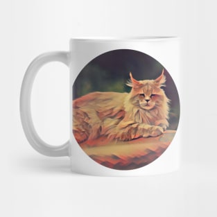 Cheerful floppy cat Mug